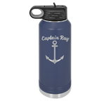 Personalized Custom Engraved Powder Coated Water Bottles 32 oz. - Print Pony™