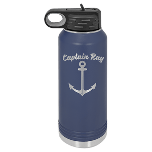 Personalized Custom Engraved Powder Coated Water Bottles 32 oz. - Print Pony™