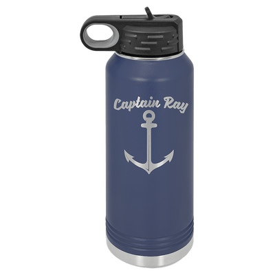 Personalized Custom Engraved Powder Coated Water Bottles 32 oz. - Print Pony™