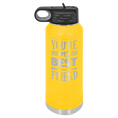 Personalized Custom Engraved Powder Coated Water Bottles 32 oz. - Print Pony™