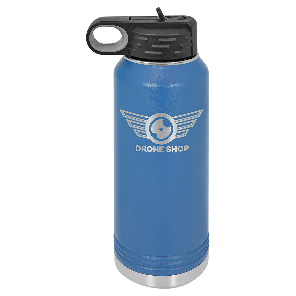 Personalized Custom Engraved Powder Coated Water Bottles 32 oz. - Print Pony™