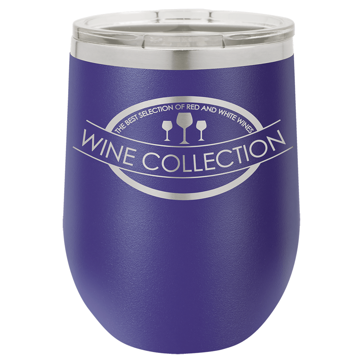 Personalized Custom Laser Engraved 12 oz. Wine Tumblers - Print Pony™