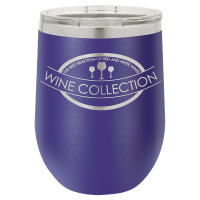 Personalized Custom Laser Engraved 12 oz. Wine Tumblers - Print Pony™