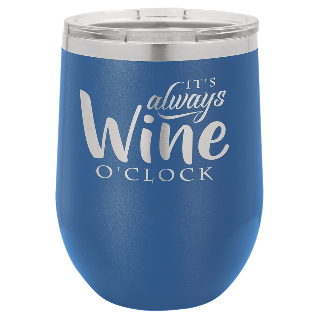 Personalized Custom Laser Engraved 12 oz. Wine Tumblers - Print Pony™