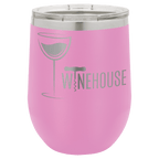 Personalized Custom Laser Engraved 12 oz. Wine Tumblers - Print Pony™