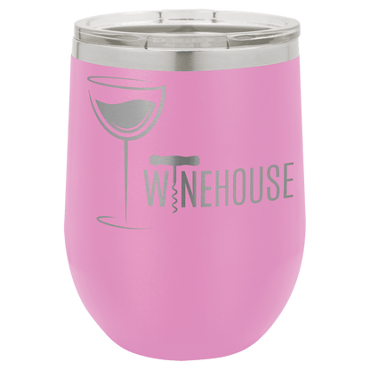 Personalized Custom Laser Engraved 12 oz. Wine Tumblers - Print Pony™