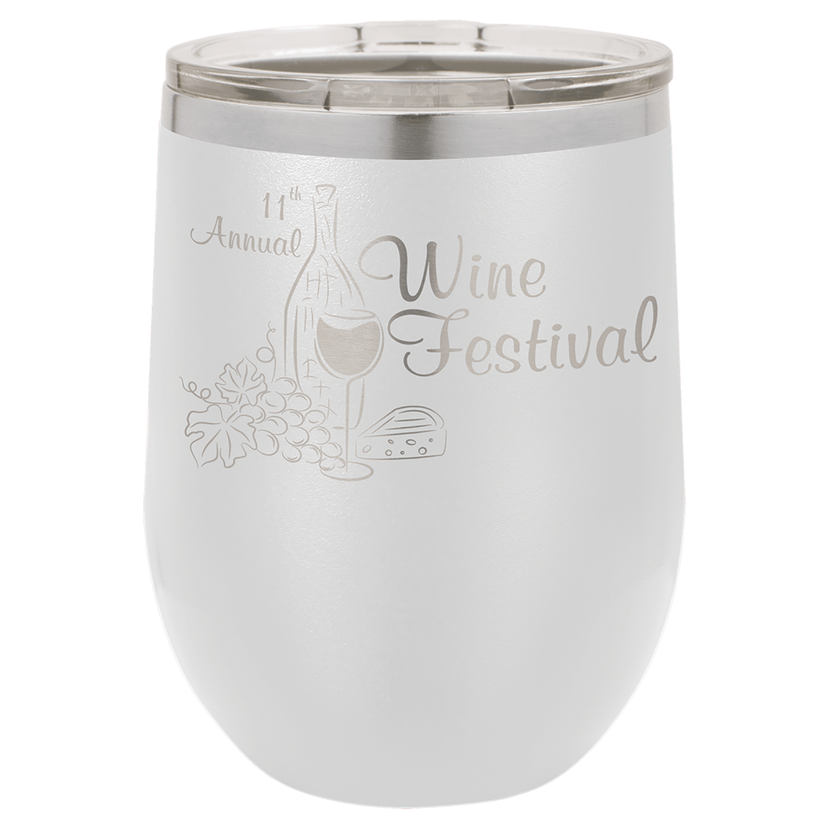 Personalized Custom Laser Engraved 12 oz. Wine Tumblers - Print Pony™