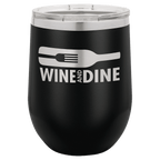Personalized Custom Laser Engraved 12 oz. Wine Tumblers - Print Pony™