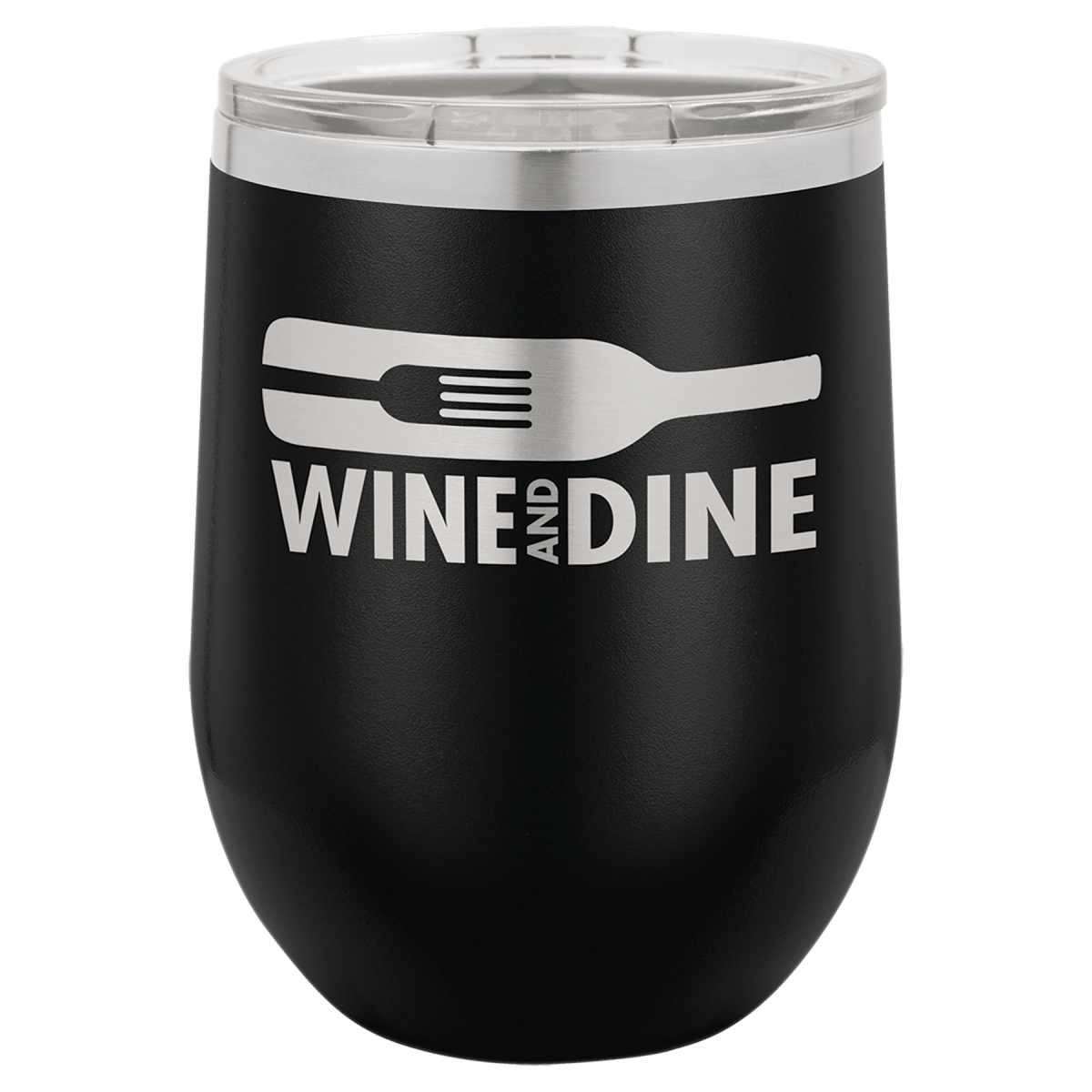 Personalized Custom Laser Engraved 12 oz. Wine Tumblers - Print Pony™