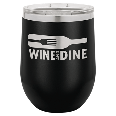 Personalized Custom Laser Engraved 12 oz. Wine Tumblers - Print Pony™