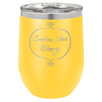 Personalized Custom Laser Engraved 12 oz. Wine Tumblers - Print Pony™