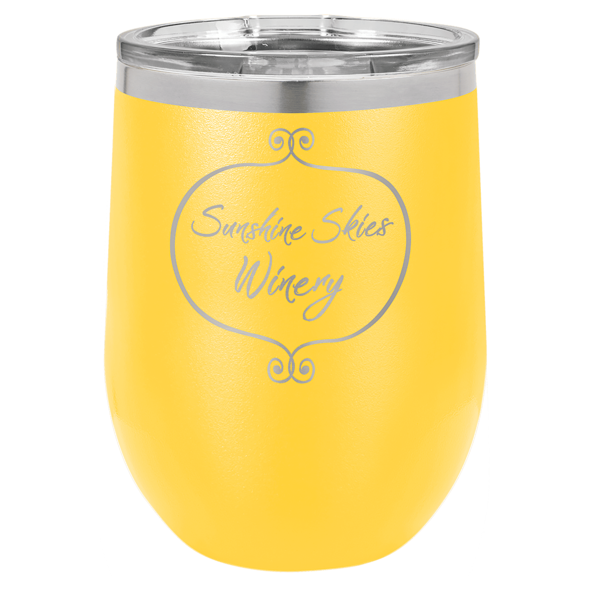 Personalized Custom Laser Engraved 12 oz. Wine Tumblers - Print Pony™