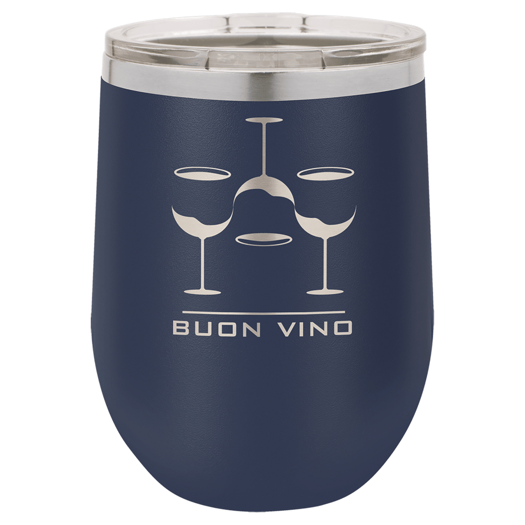 Personalized Custom Laser Engraved 12 oz. Wine Tumblers - Print Pony™