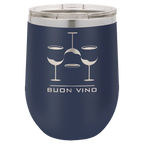 Personalized Custom Laser Engraved 12 oz. Wine Tumblers - Print Pony™