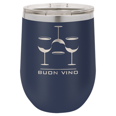 Personalized Custom Laser Engraved 12 oz. Wine Tumblers - Print Pony™