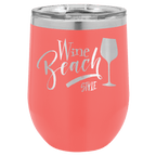 Personalized Custom Laser Engraved 12 oz. Wine Tumblers - Print Pony™