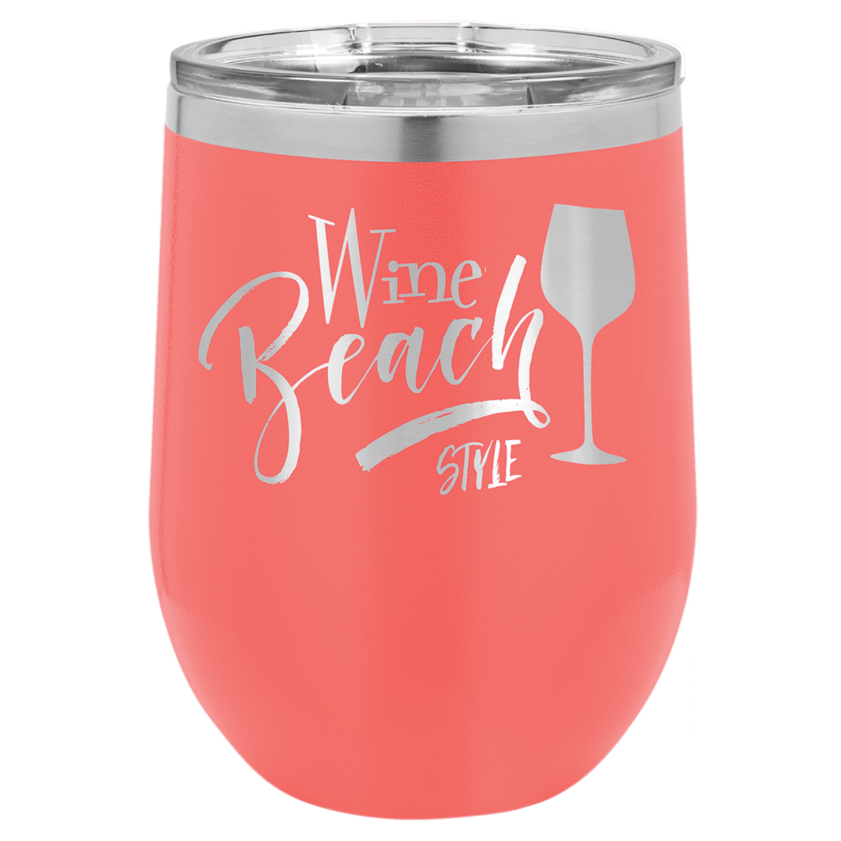 Personalized Custom Laser Engraved 12 oz. Wine Tumblers - Print Pony™