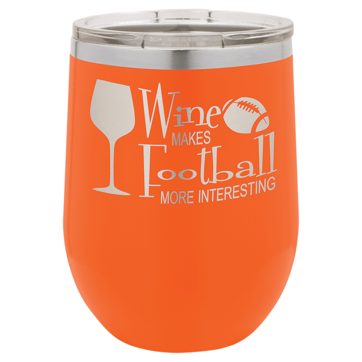 Personalized Custom Laser Engraved 12 oz. Wine Tumblers - Print Pony™