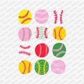 Pink Baseball Collage DTF Transfer - PrintPony
