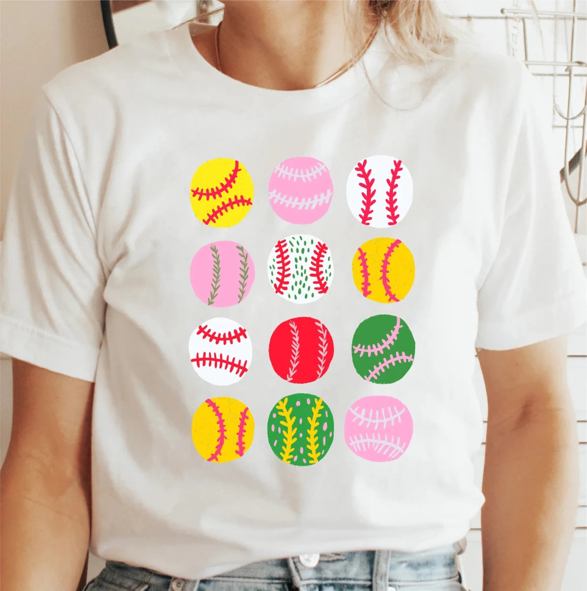 Pink Baseball Collage DTF Transfer - PrintPony