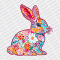 Pink Floral Coquette Rabbit DTF transfer - PrintPony