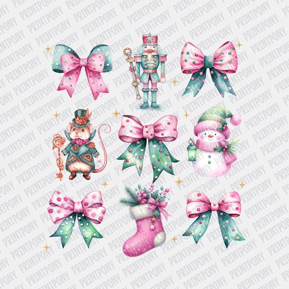 Pink & Green Coquette DTF transfer - Print Pony‚Äö√ë¬¢
