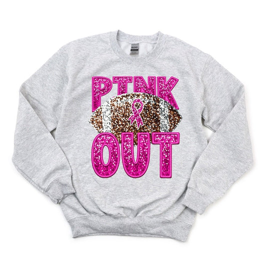 Pink Out Faux Glitter DTF transfer - PrintPony