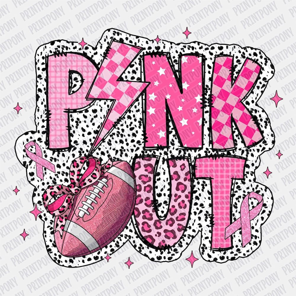 Pink Out Pattern DTF transfer - PrintPony