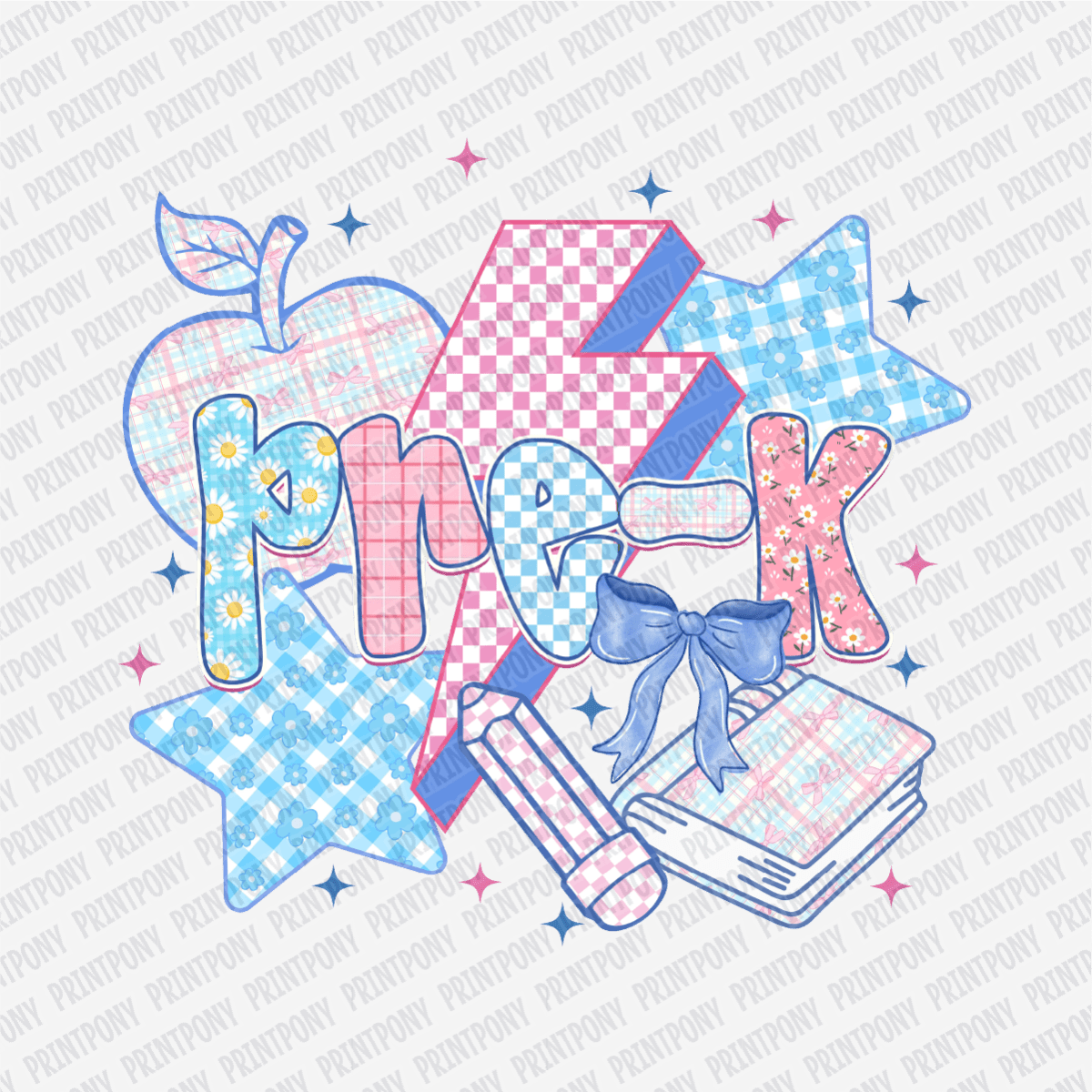 Pre - K Pastel Coquette - DTF Transfer - PrintPony®