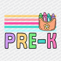 Pre - K Stripes - DTF Transfer - PrintPony