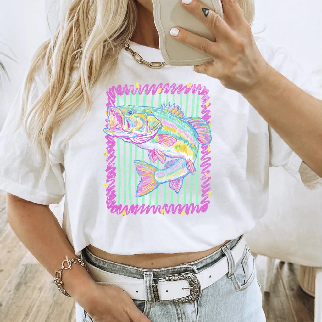Preppy Bass (Distressed) DTF Transfer - PrintPony