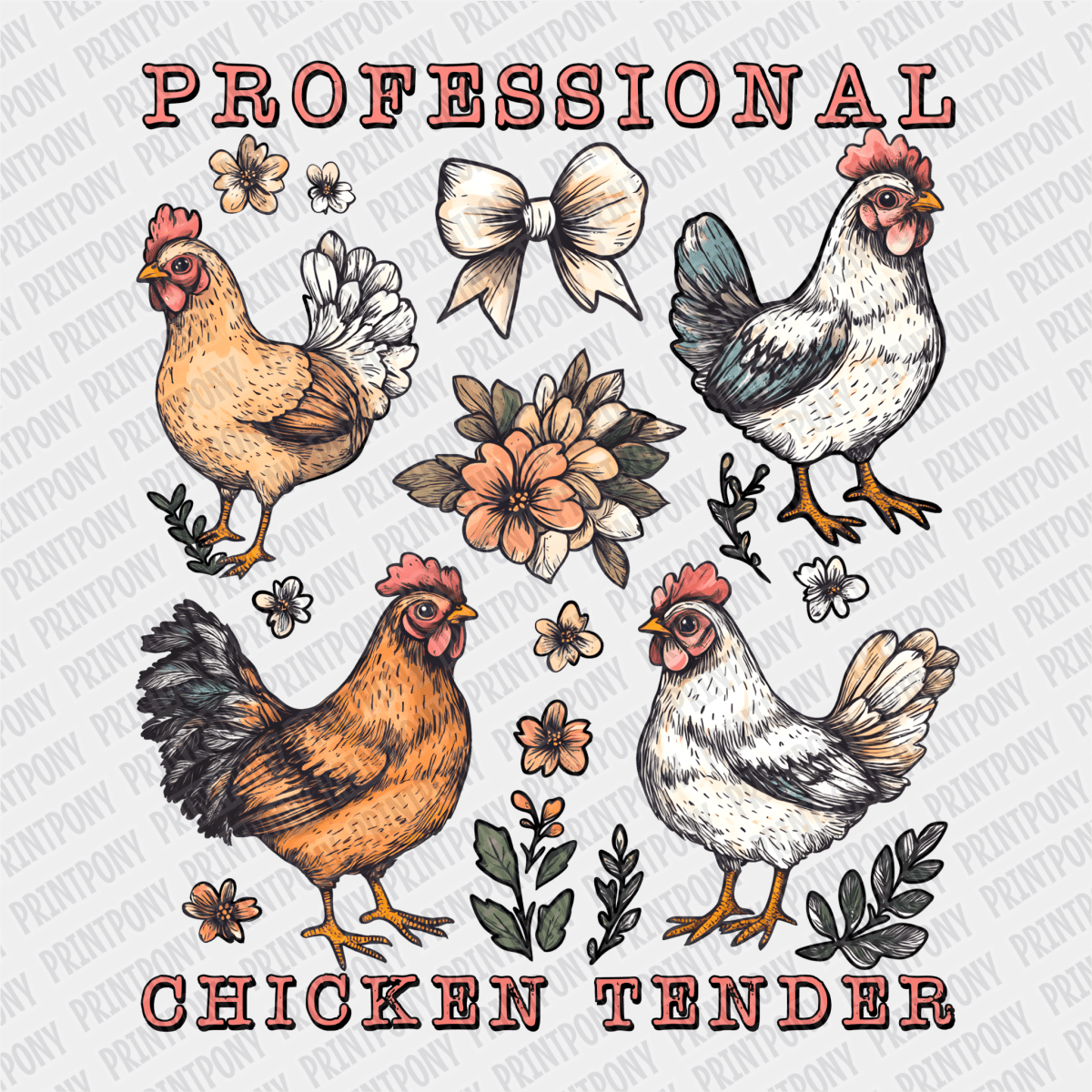 Professional Chicken Tender DTF Transfer - PrintPony