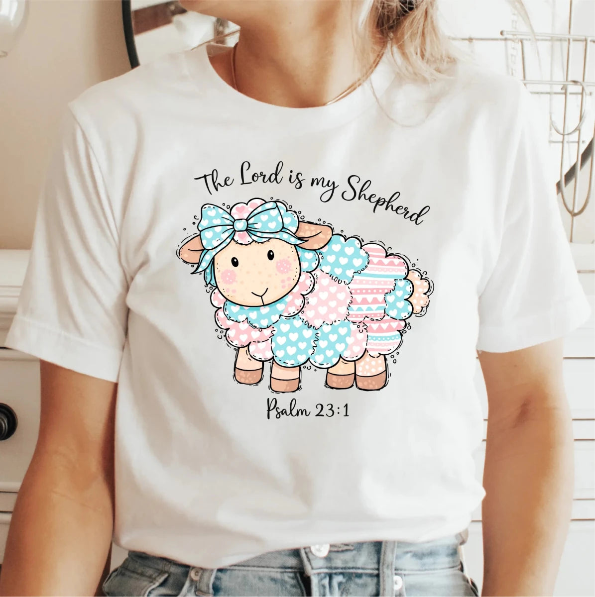 Psalms 23:1 The Lord Is My Shepherd Easter DTF Transfer - PrintPony