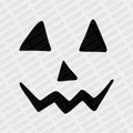 Pumpkin Face Halloween DTF Transfer - PrintPony