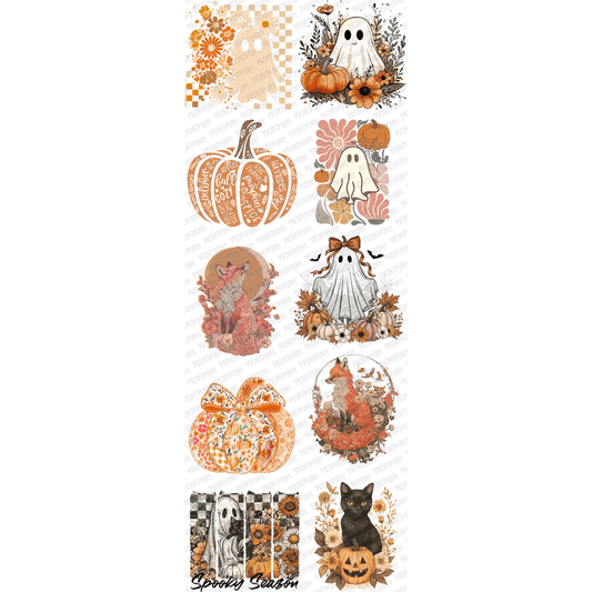 Pumpkin Pals: Cozy Critters Premade DTF Gang Sheet (22.5" x 60") - PrintPony™