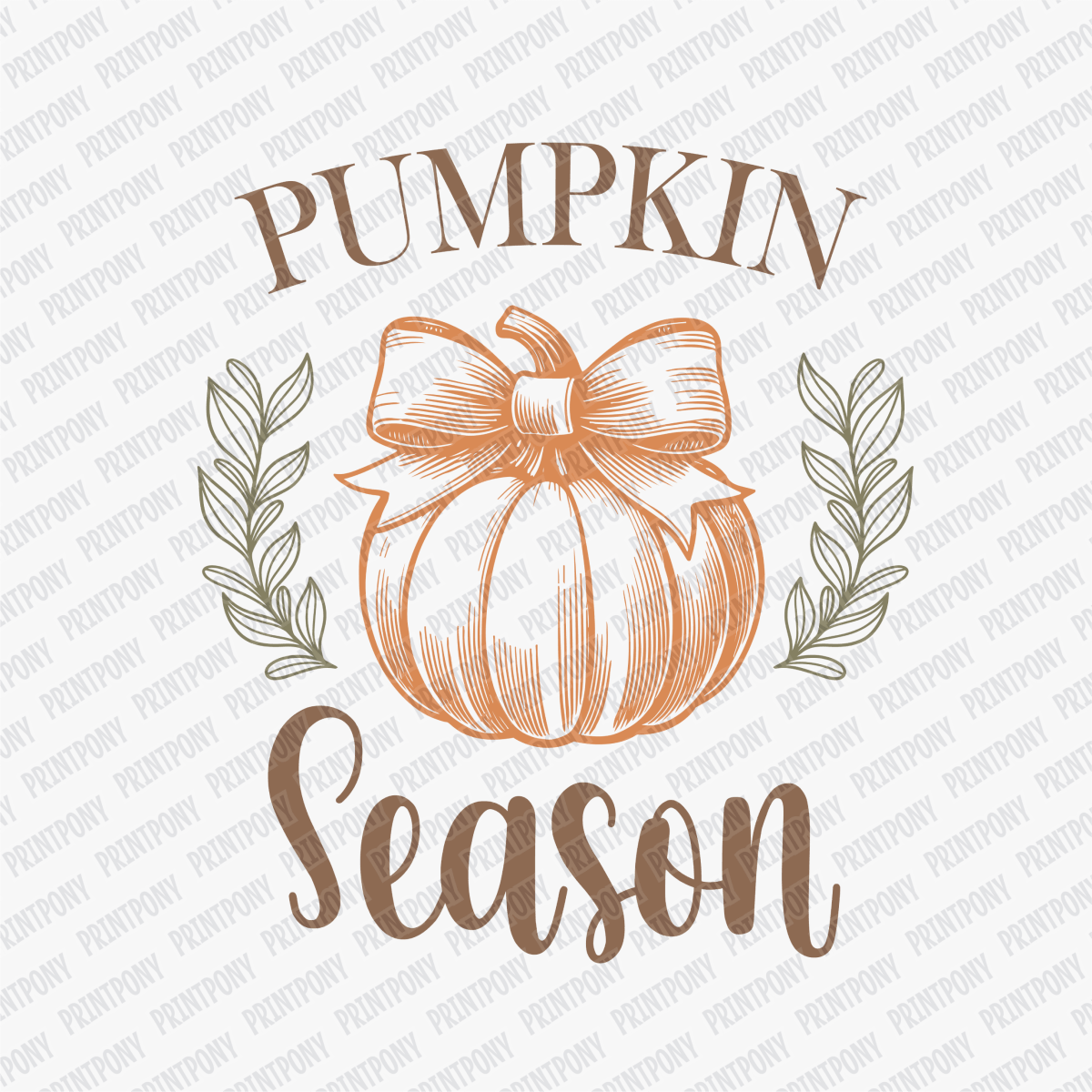 Pumpkin Season Coquette - DTF Transfer - PrintPony™