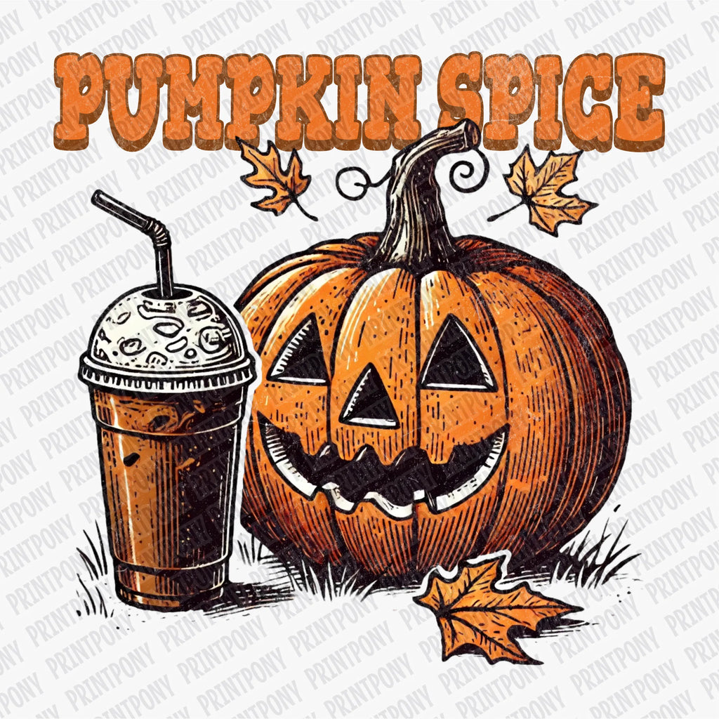 Pumpkin Spice DTF Transfer