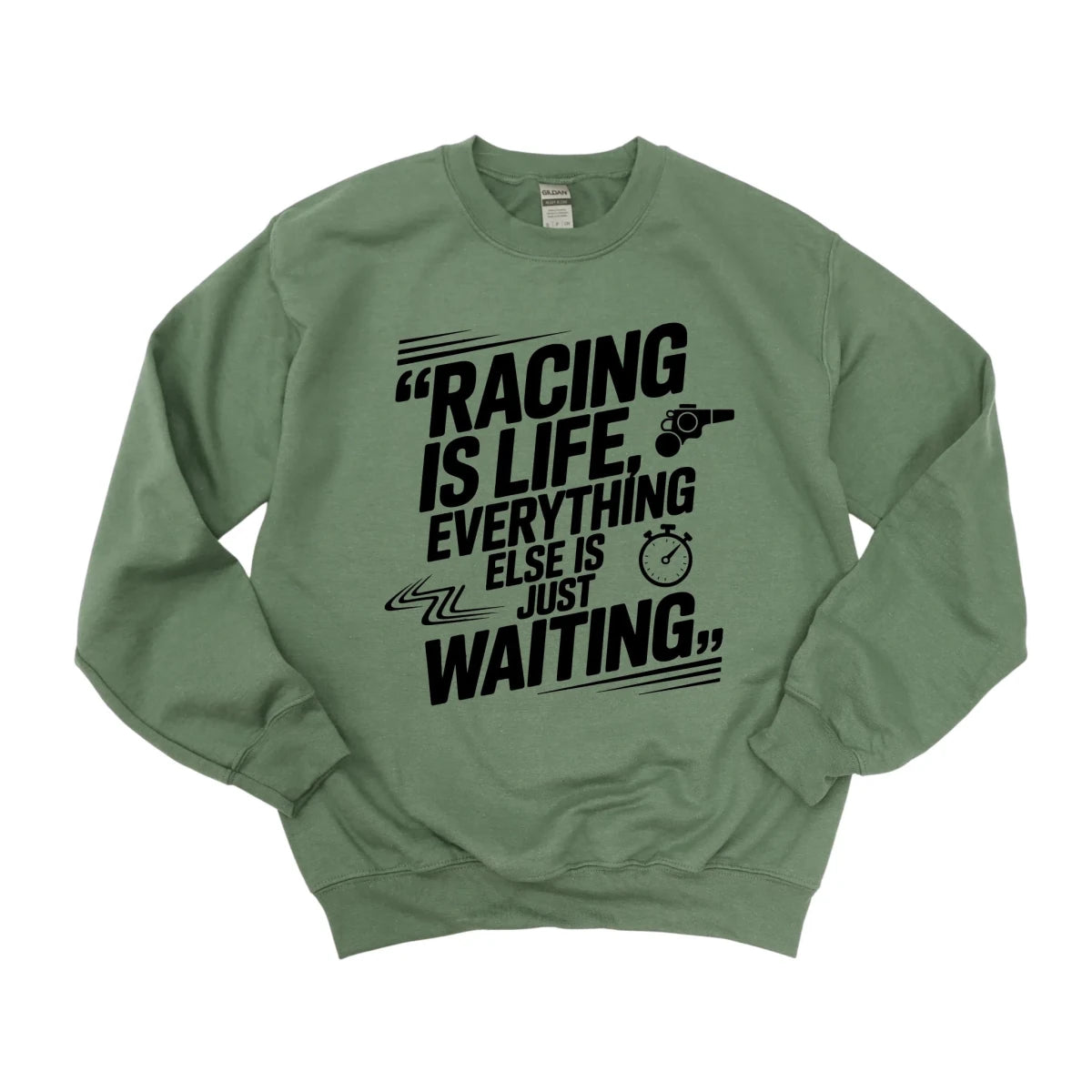 Racing Is Life, Everything Else Is Just Waiting DTF Transfer - PrintPony
