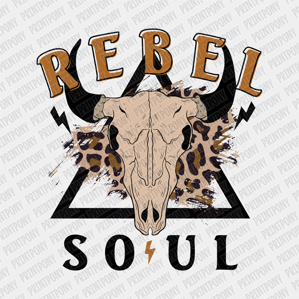 Rebel Soul - Ready to Press DTF Transfer - Print Pony