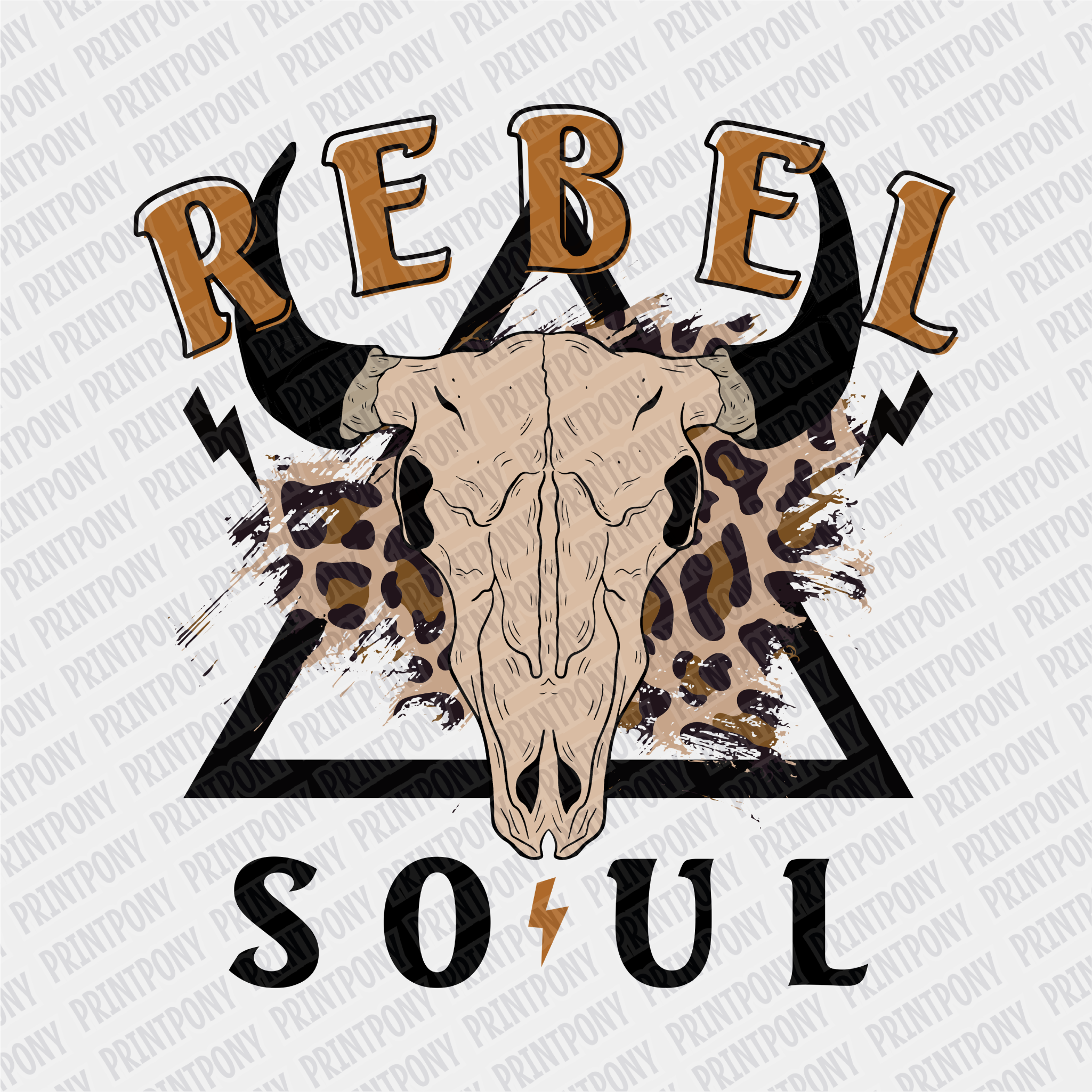 Rebel Soul - Ready to Press DTF Transfer - Print Pony
