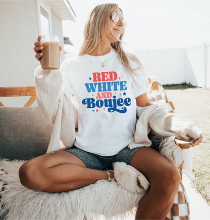 Red, White, and Boujee Patriotic DTF transfer - PrintPony