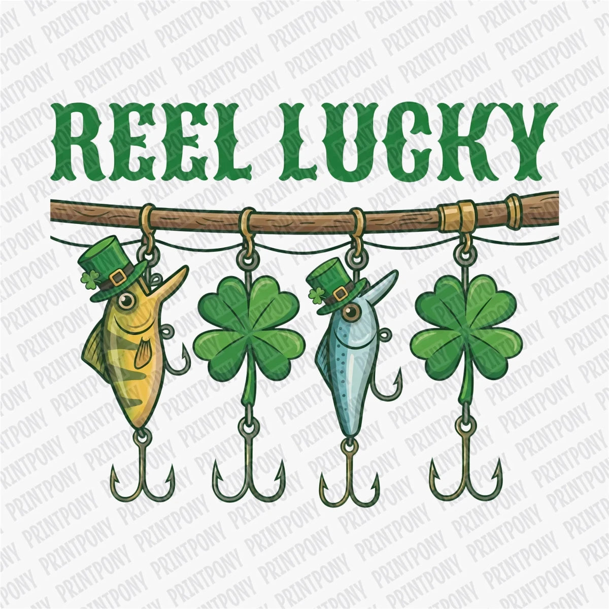 Reel Lucky DTF Transfer - PrintPony