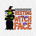 Resting Witch Face Halloween DTF Transfer - PrintPony