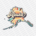 Retro Alaska State DTF Transfer - Ready to Press - PrintPony