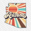 Retro Arizona State DTF Transfer - Ready to Press - PrintPony