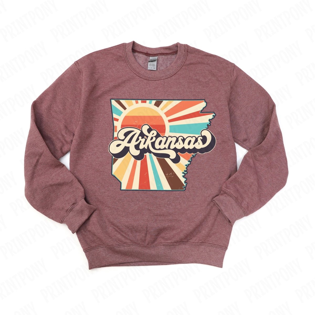 Retro Arkansas State DTF Transfer - Ready to Press - PrintPony