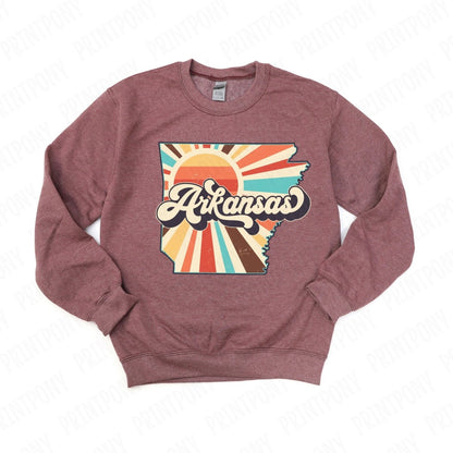 Retro Arkansas State DTF Transfer - Ready to Press - PrintPony®