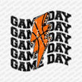 Retro Basketball Game Day DTF Transfer - PrintPony
