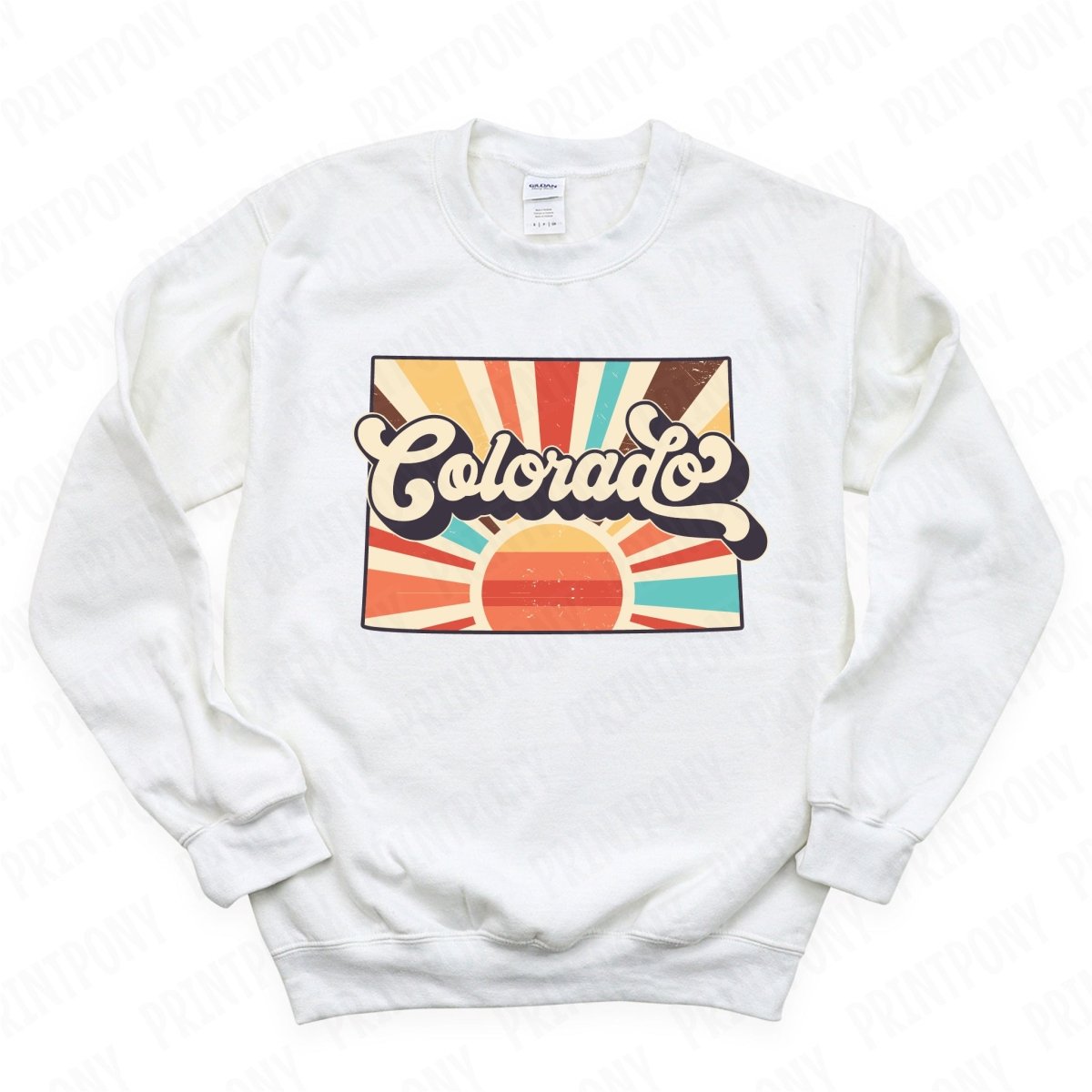 Retro Colorado State DTF Transfer - Ready to Press - PrintPony