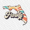 Retro Florida State DTF Transfer - Ready to Press - PrintPony